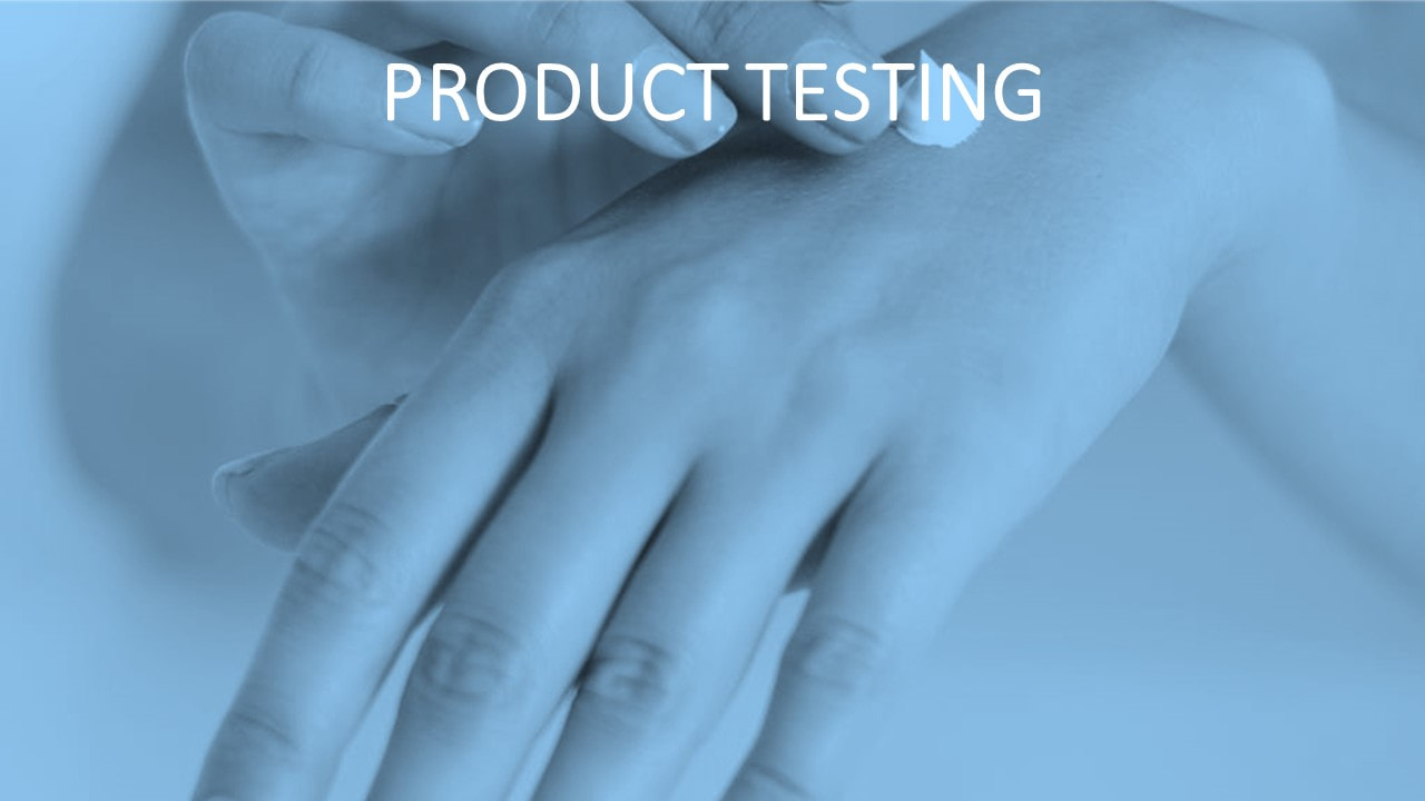 Female hands putting on a cream